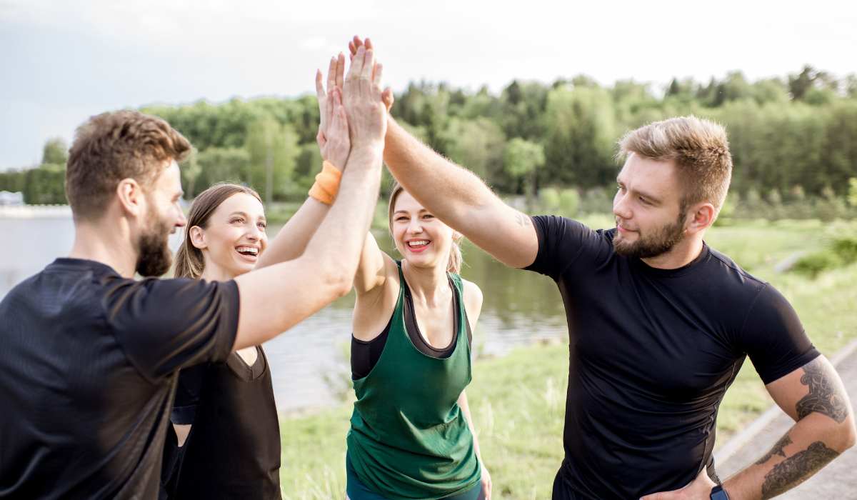 Grupo personas deporte